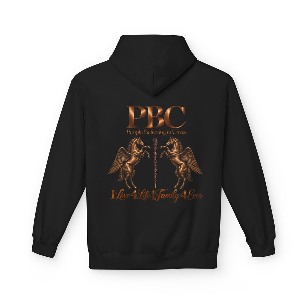 PBC 'People Believing in Christ' Hoodie | 1Love 4Life 1Family 4Ever Christian Pullover | Bronze Edition