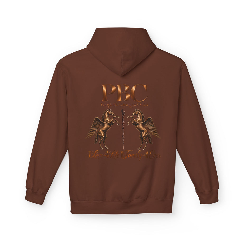 PBC 'People Believing in Christ' Hoodie | 1Love 4Life 1Family 4Ever Christian Pullover | Bronze Edition