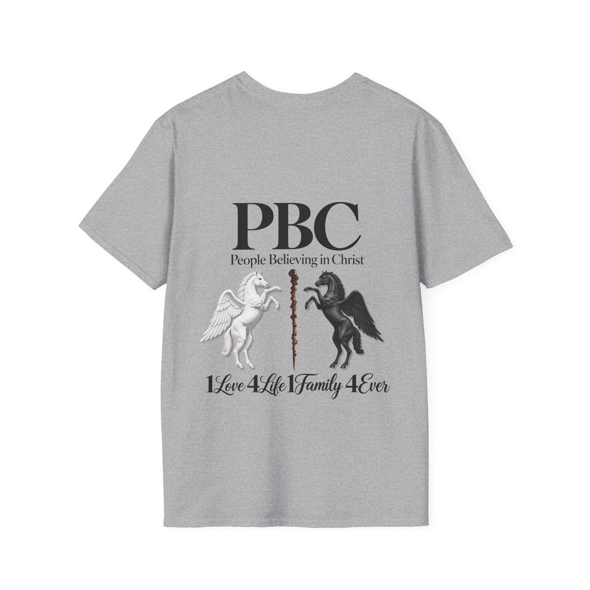 PBC 'People Believing in Christ' Graphic T-Shirt | 1Love 4Life 1Family 4Ever