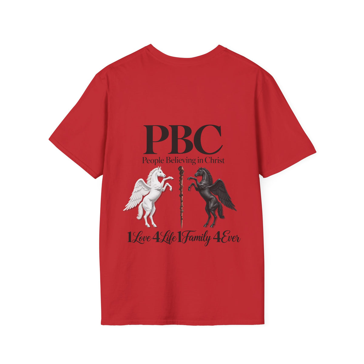PBC 'People Believing in Christ' Graphic T-Shirt | 1Love 4Life 1Family 4Ever