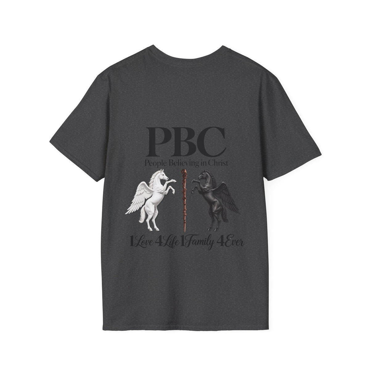 PBC 'People Believing in Christ' Graphic T-Shirt | 1Love 4Life 1Family 4Ever