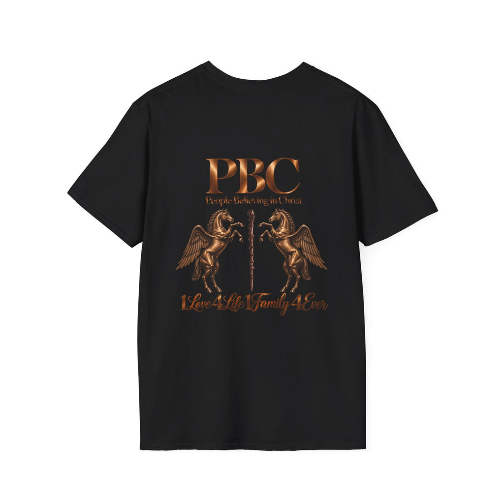 PBC 'People Believing in Christ' Graphic T-Shirt — 1Love 4Life 1Family 4Ever | Bronze Edition