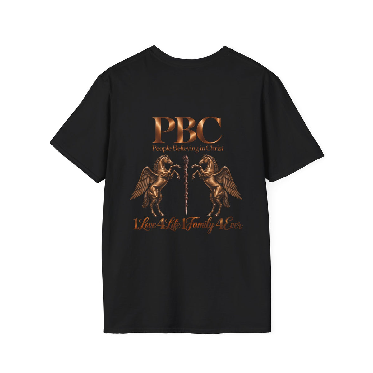 PBC 'People Believing in Christ' Graphic T-Shirt — 1Love 4Life 1Family 4Ever | Bronze Edition