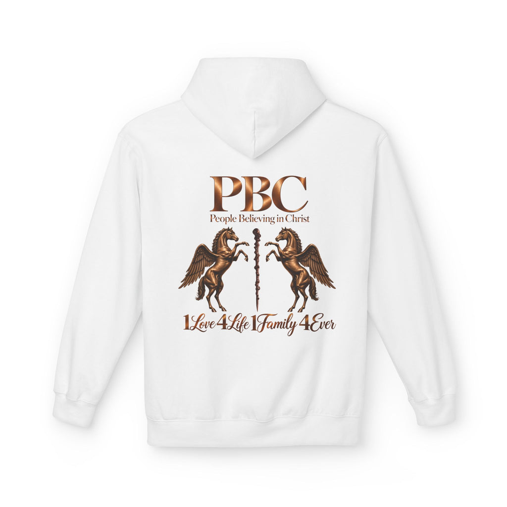 PBC 'People Believing in Christ' Hoodie | 1Love 4Life 1Family 4Ever Christian Pullover | Bronze Edition
