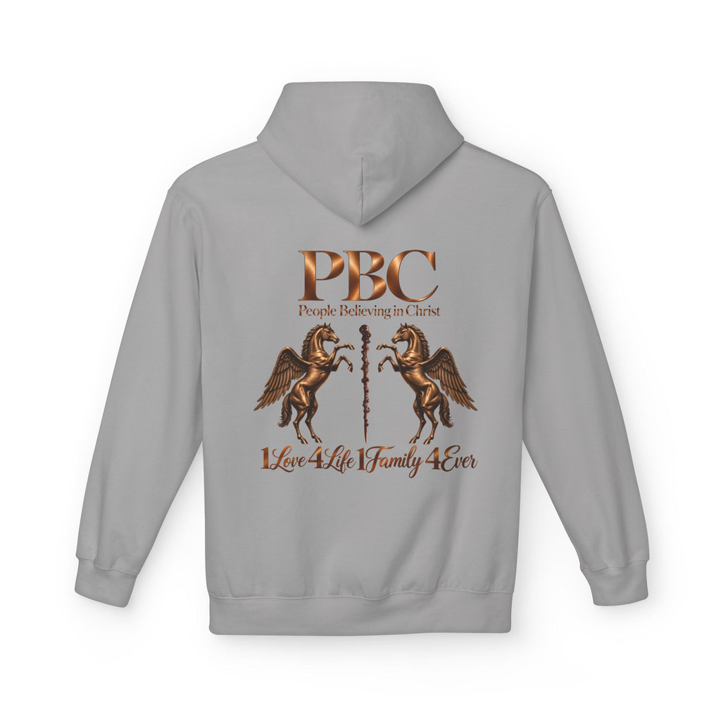PBC 'People Believing in Christ' Hoodie | 1Love 4Life 1Family 4Ever Christian Pullover | Bronze Edition