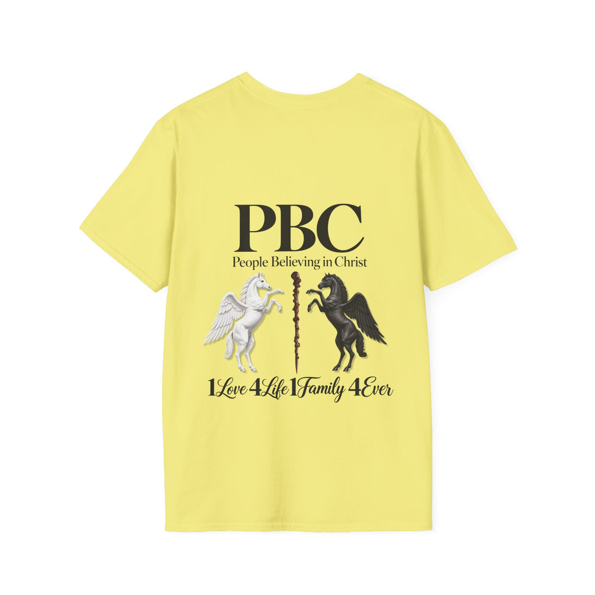 PBC 'People Believing in Christ' Graphic T-Shirt | 1Love 4Life 1Family 4Ever