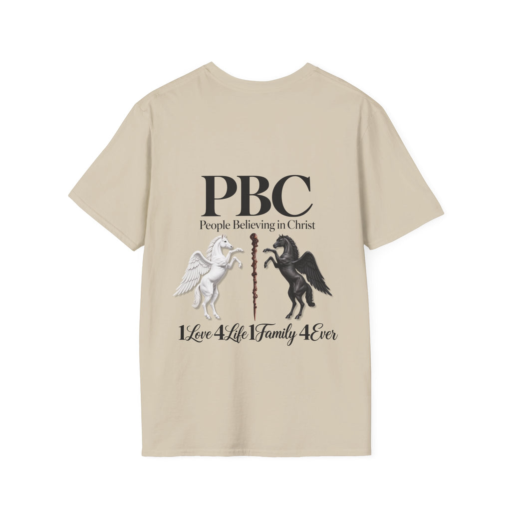 PBC 'People Believing in Christ' Graphic T-Shirt | 1Love 4Life 1Family 4Ever