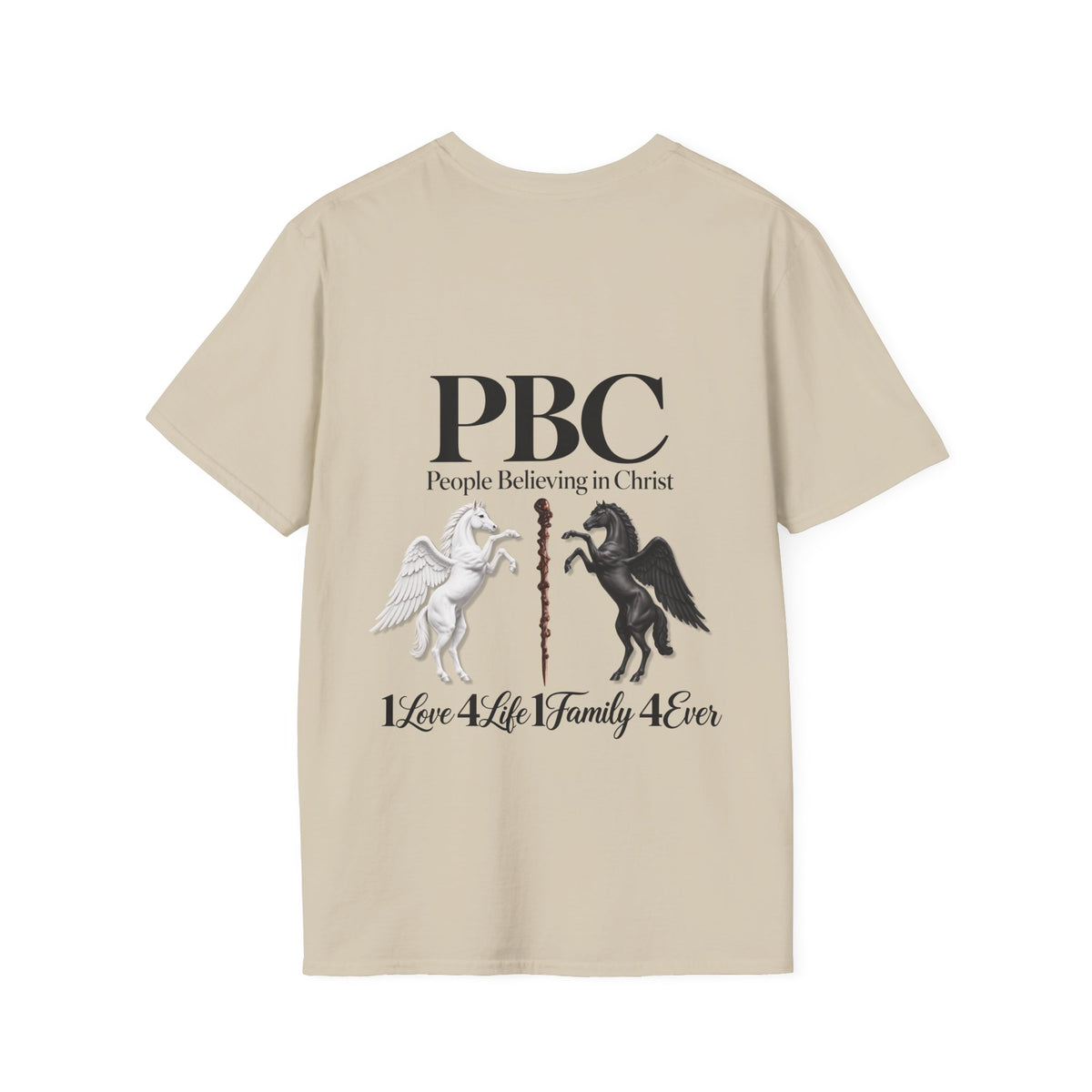 PBC 'People Believing in Christ' Graphic T-Shirt | 1Love 4Life 1Family 4Ever