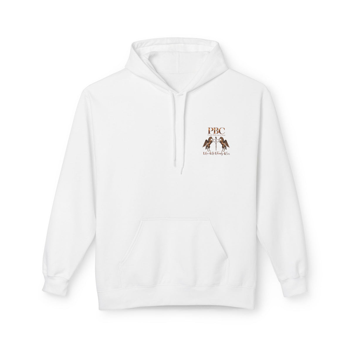 PBC 'People Believing in Christ' Hoodie | 1Love 4Life 1Family 4Ever Christian Pullover | Bronze Edition