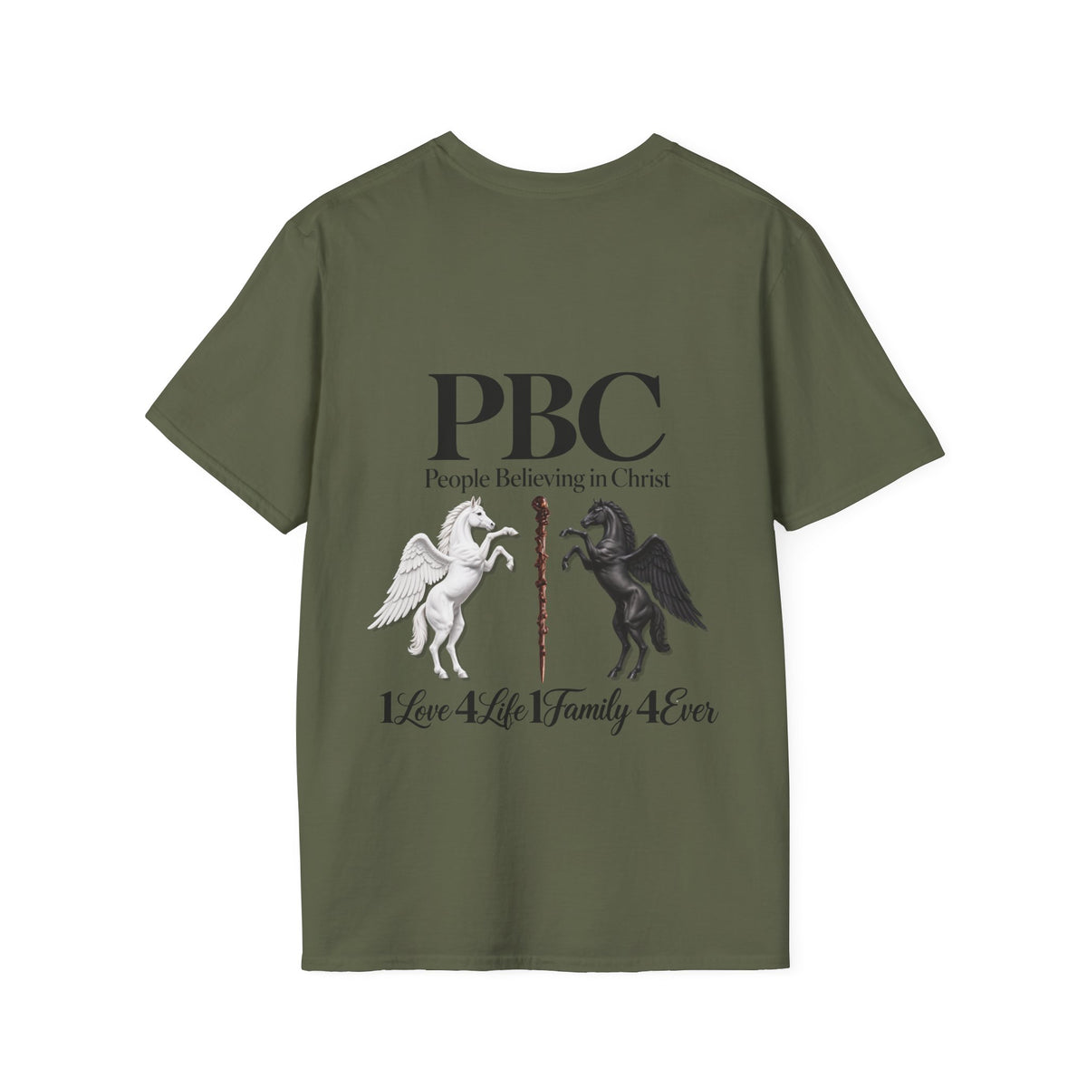PBC 'People Believing in Christ' Graphic T-Shirt | 1Love 4Life 1Family 4Ever