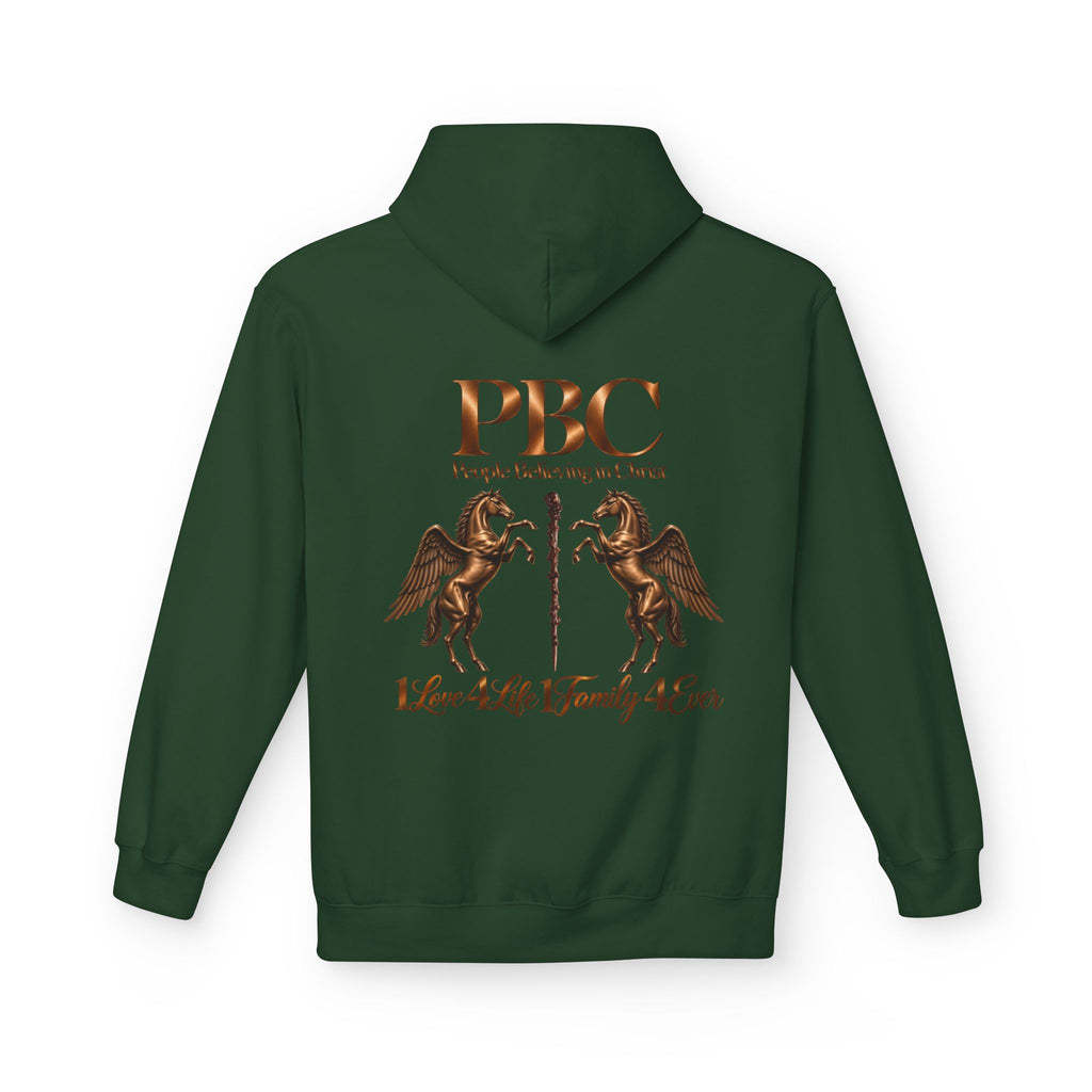 PBC 'People Believing in Christ' Hoodie | 1Love 4Life 1Family 4Ever Christian Pullover | Bronze Edition