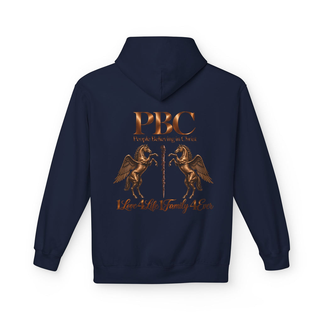 PBC 'People Believing in Christ' Hoodie | 1Love 4Life 1Family 4Ever Christian Pullover | Bronze Edition